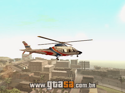 Helicóptero Embraer Agusta AW109 House para GTA San Andreas